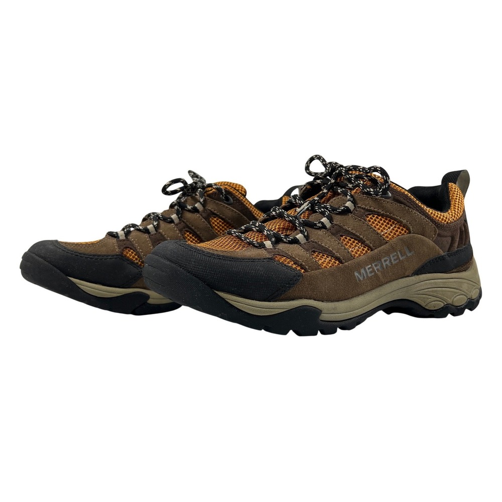 Merrell‎ Catalyst Ventilator Hiking Shoe Men's 9.5 Kangaroo Dark Cheddar EUC - Picture 3 of 10